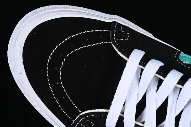 All categories Vans Vans series Vans Mid Vans SK8-Mid candy green/black green Vans official side striped mid-top canvas shoes VN0A3WM34FV